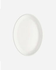 צלחת הגשה אובלית TIFFANY WHITE בצבע לבן